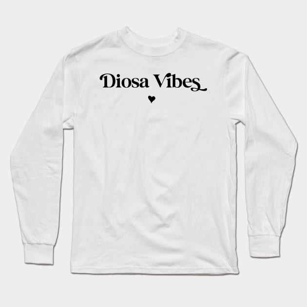 Diosa vibes Long Sleeve T-Shirt by The Mindful Maestra